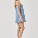 Indigo Flowers Cami Dress