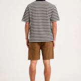 Emblem Stripe Tee - Black/White