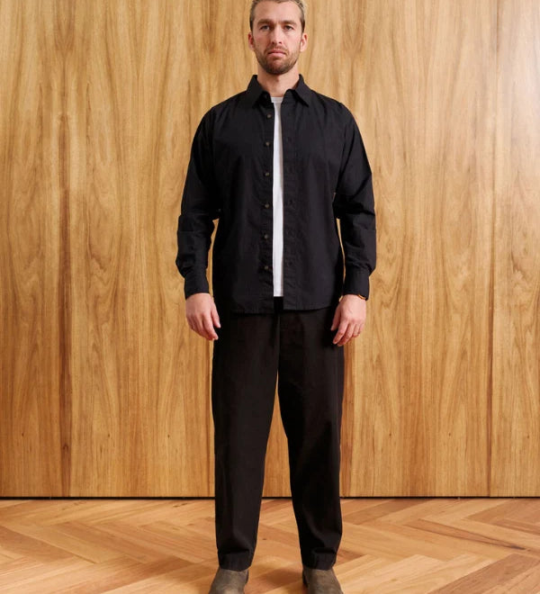 Russel Long Sleeve Shirt - Black