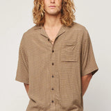 Merbau Check Bowler - Biscuit