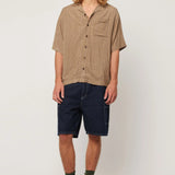 Merbau Check Bowler - Biscuit