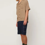 Merbau Check Bowler - Biscuit