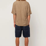Merbau Check Bowler - Biscuit