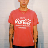 Classic Coke Logo Tee - Washed Red
