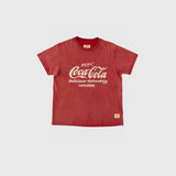 Classic Coke Logo Tee - Washed Red