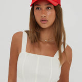 Red Satin Spesh Trucker Hat