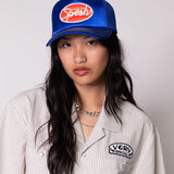 Satin Spesh Trucker - Royal Blue