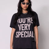 Vintage Black YVS Trashed Tee