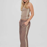 Geo Regular Tank - Dark Taupe