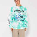 Be Magic LS Tee - Green Tie Dye