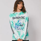 Be Magic LS Tee - Green Tie Dye