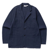 Navy blue jacket on a white background