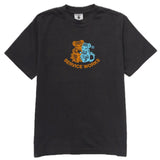 Black t-shirt with a colorful graphic and 'Service Works' text on a white background