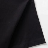 Black fabric on a white background