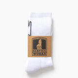 Knife & Fork Socks - White