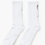 Knife & Fork Socks - White