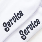 Knife & Fork Socks - White