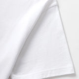 White t-shirt on a light gray background