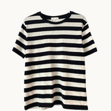 Tilly Stripe Tee - Black