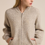 Knitted Bomber - Natural