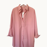 Willa Shirt Dress - Pink