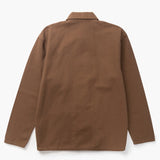 Brown jacket on a white background
