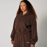 Cropped Hood - Chocolate