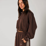 Cropped Hood - Chocolate
