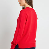 Staycation Cashmere Blend Knit - Red