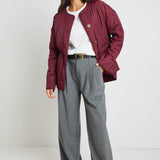 Peak Padded Jacket - Burgandy