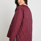 Peak Padded Jacket - Burgandy