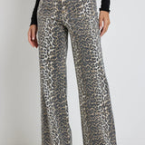 Zoey Pocket Jean - Leopard