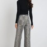 Zoey Pocket Jean - Leopard