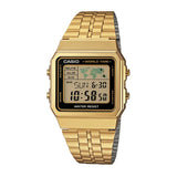 Vintage Gold Digital Square Watch - A500WGA-1D