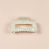Scarlett Medium Claw Hair Clip Eco-Friendly: Marble Rose Pink