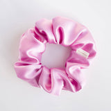 100% Pure Mulberry Silk Hair Scrunchie: Silver Gray