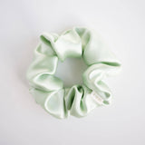 100% Pure Mulberry Silk Hair Scrunchie: Silver Gray