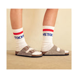 Cotton Tennis Sock - White/Red/Blue