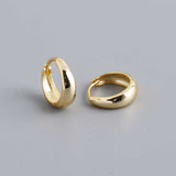 Donna 18K Gold Plate Mini Hoop Earrings: Mini Hoop