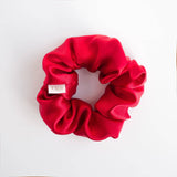100% Pure Mulberry Silk Hair Scrunchie: Silver Gray