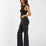 Echo Straight - Tar Retro Black