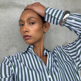 The Florence Shirt - Green/White