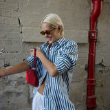 The Florence Shirt - Green/White