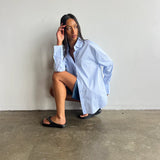 The Florence Shirt - Light Blue Stripe