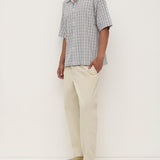 Sid Short Sleeve Shirt - Ashphalt/Cream