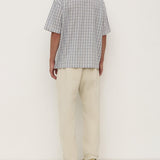 Sid Short Sleeve Shirt - Ashphalt/Cream