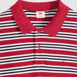Finn Boxy Polo - Chilli Stripe