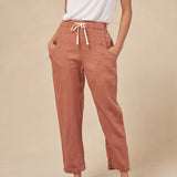 Luxe Linen Pants - Terracotta