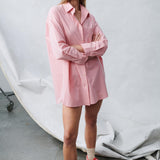 Willa Shirt Dress - Pink