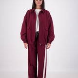 Ischia Bomber Jacket - Plum